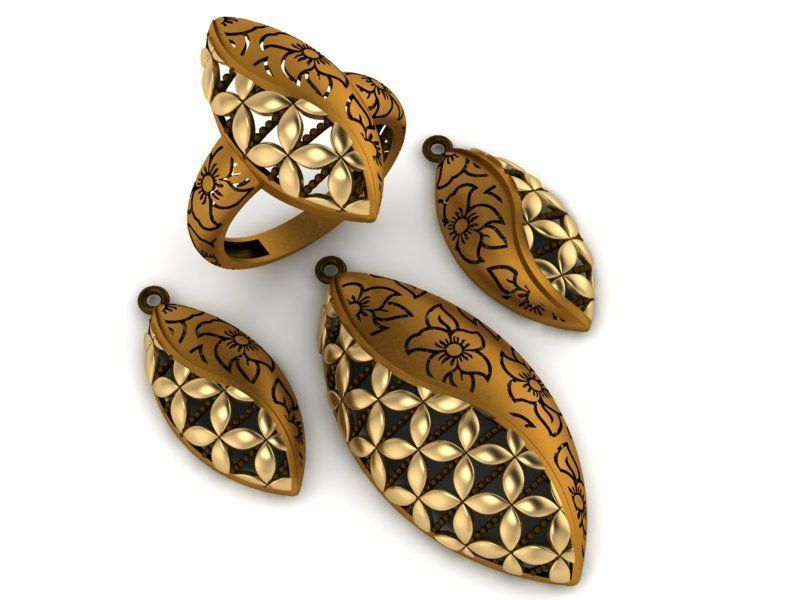 93 Pendent Set 3dm  3D print model_19