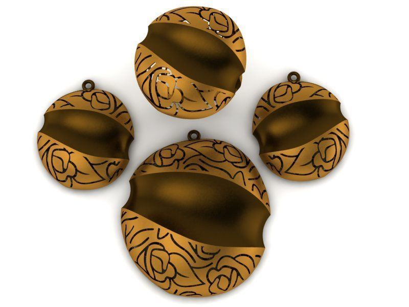 93 Pendent Set 3dm  3D print model_29