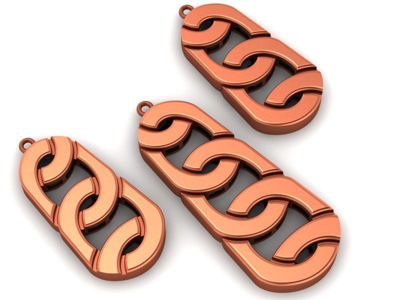 93 Pendent Set 3dm  3D print model_68