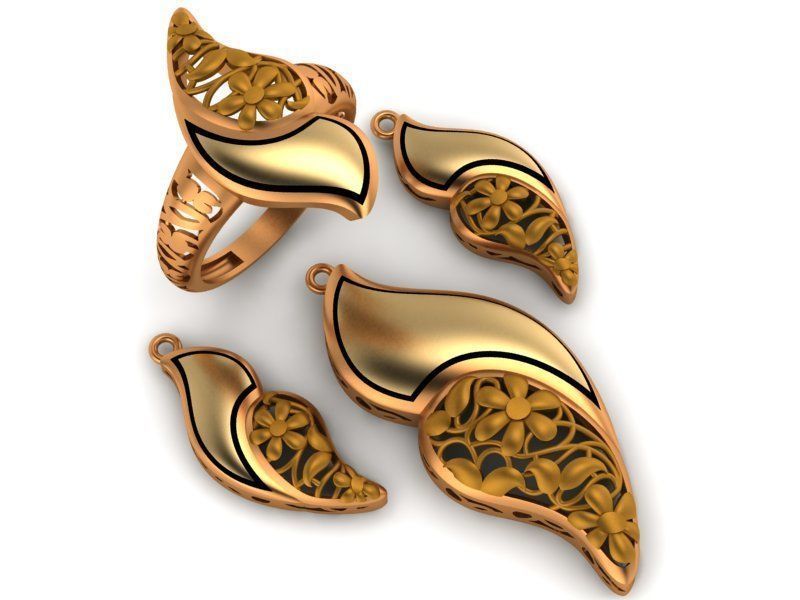 93 Pendent Set 3dm  3D print model_79