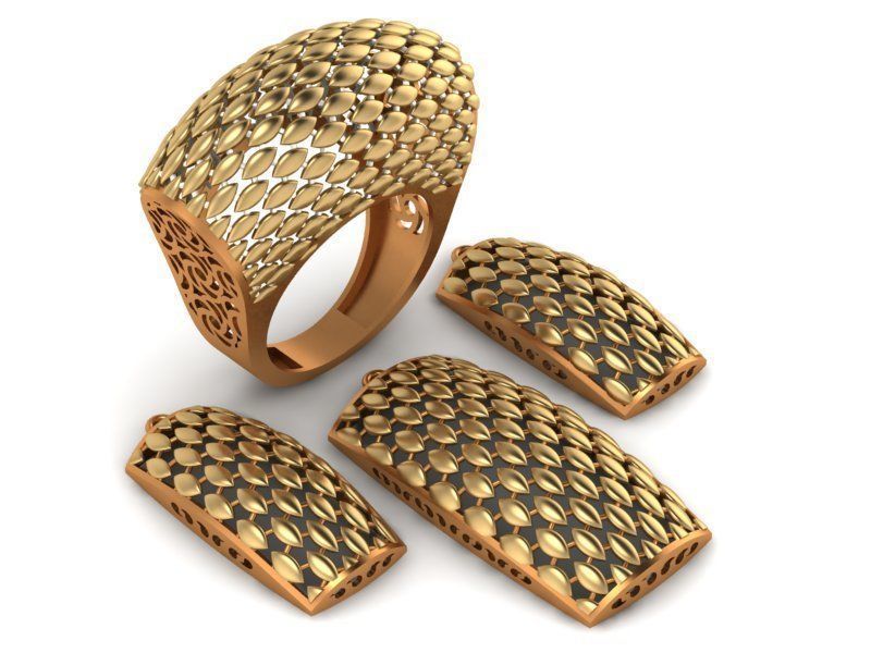 93 Pendent Set 3dm  3D print model_70