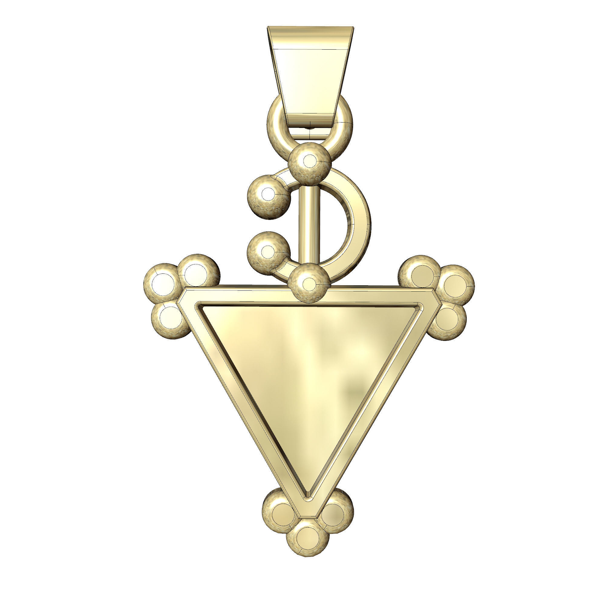 BERBER PENDANT FIBULA 3D PRINT MODEL 3D print model_1