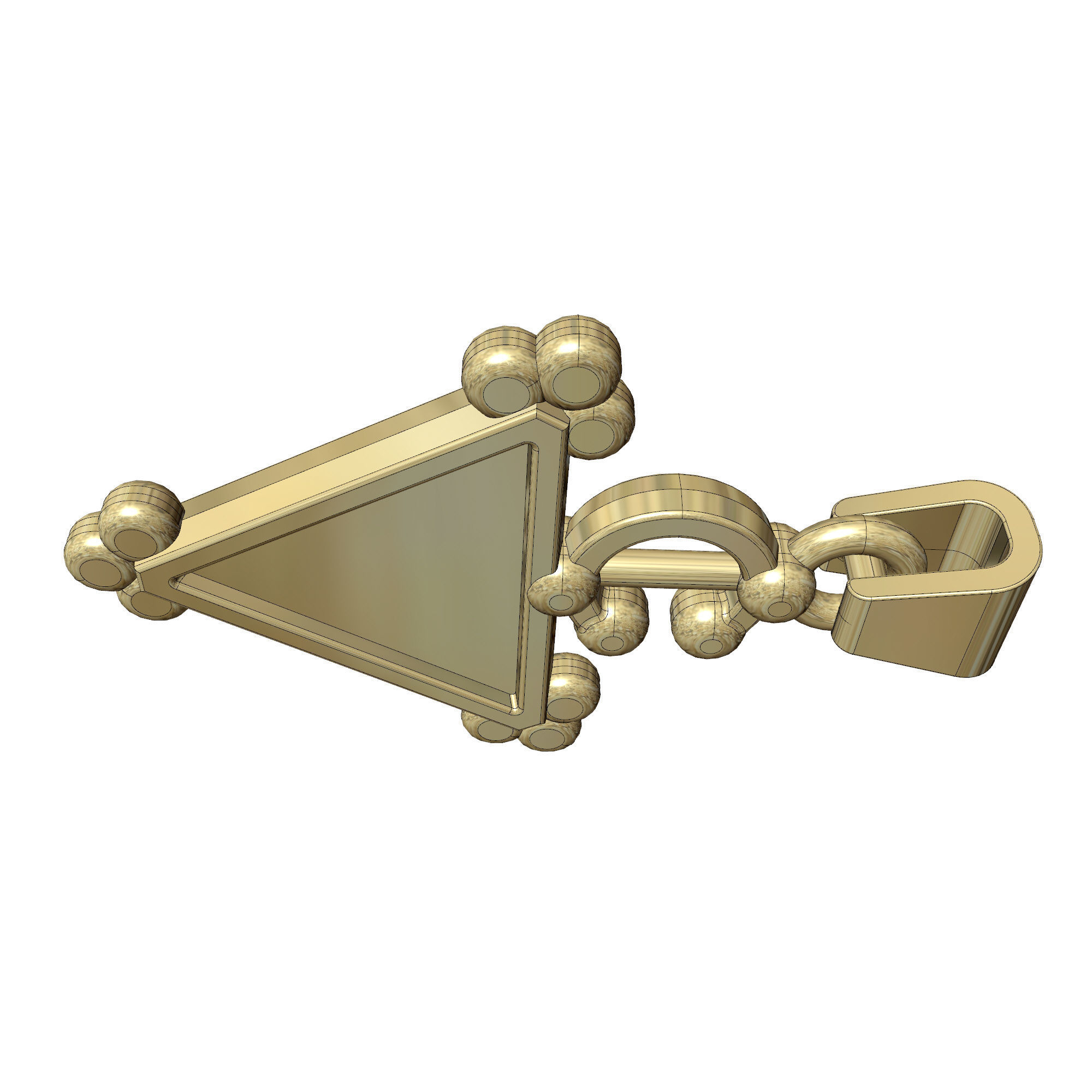 BERBER PENDANT FIBULA 3D PRINT MODEL 3D print model_4