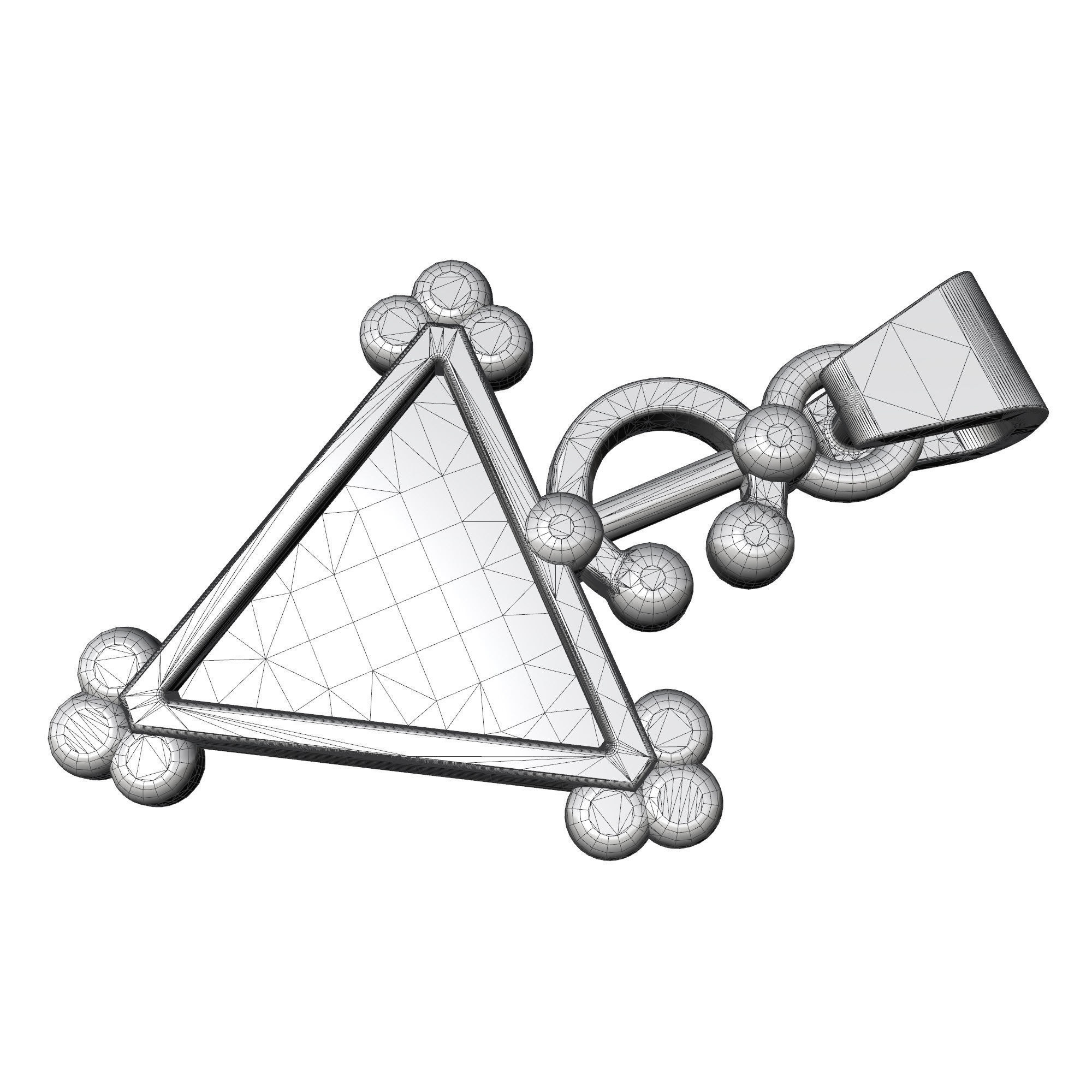 BERBER PENDANT FIBULA 3D PRINT MODEL 3D print model_12