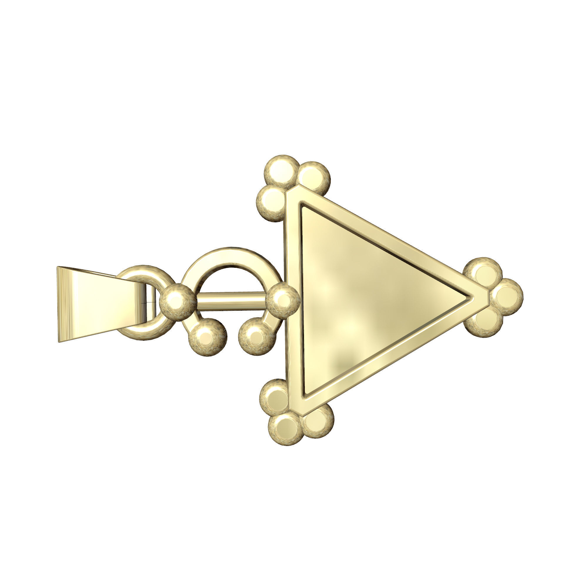 BERBER PENDANT FIBULA 3D PRINT MODEL 3D print model_5