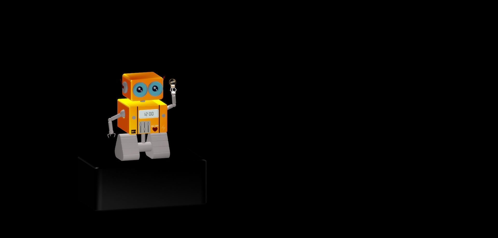 3d spline robot model 3D model_2
