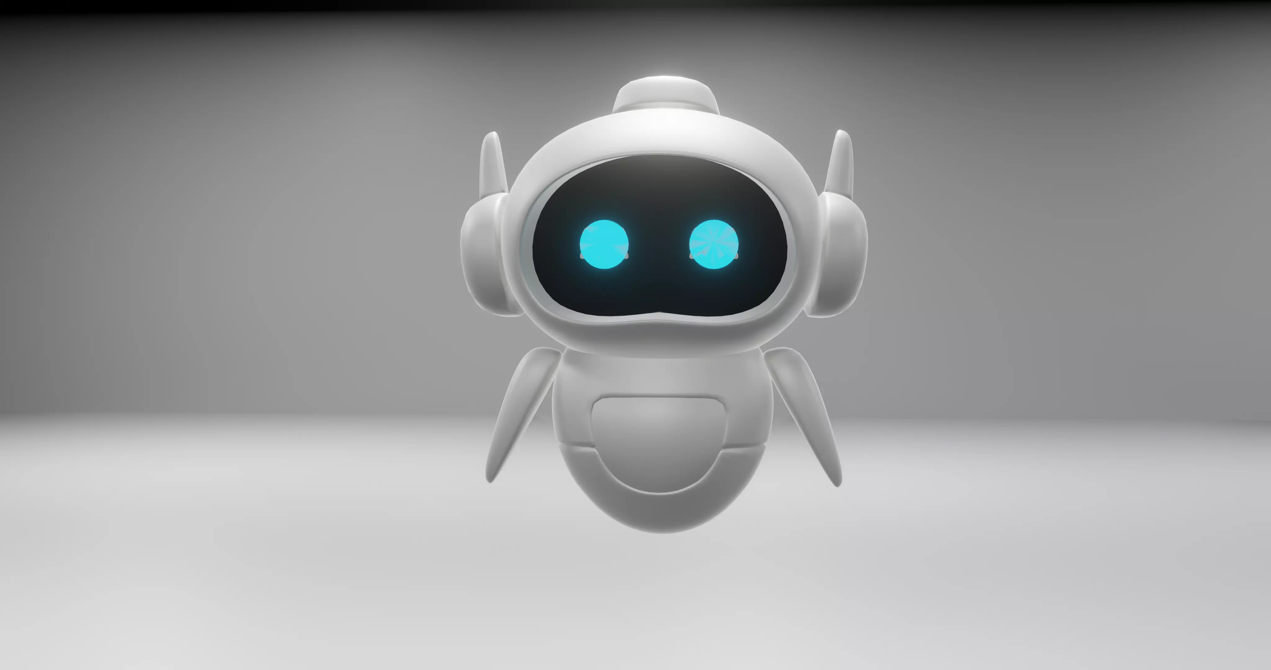 Cute Robo Futuristic Android Robot Free 3D model
