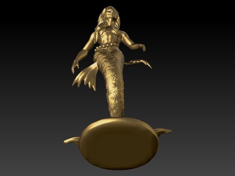 Mermaid 3D print model_7