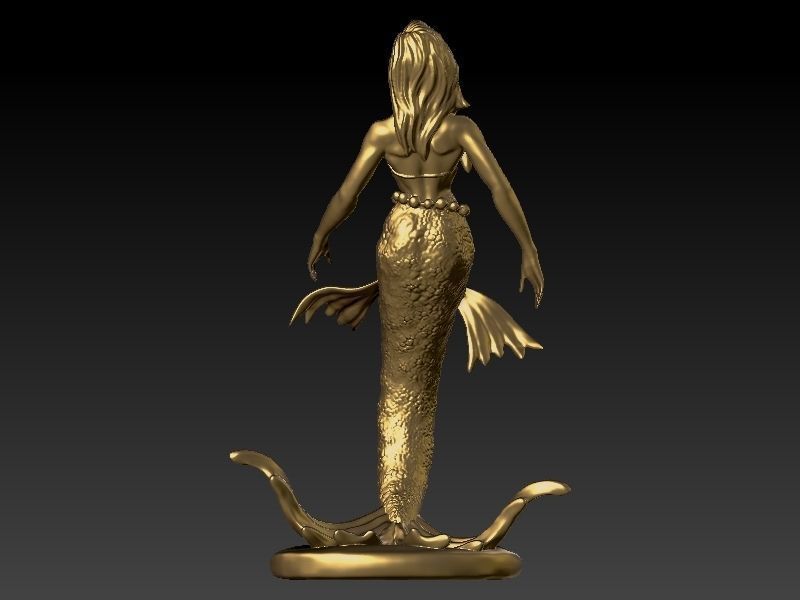 Mermaid 3D print model_2