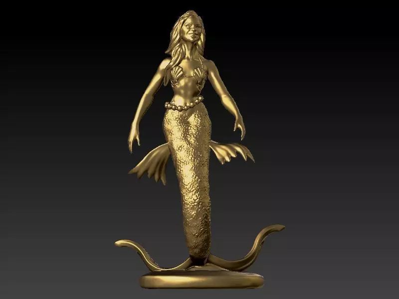 Mermaid 3D print model_0