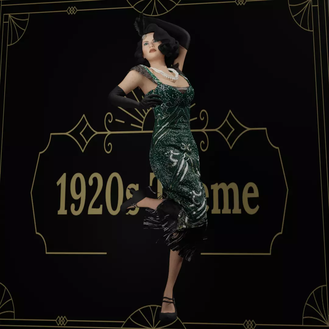 Rigged character plus women outfit pack made with MD 3D model