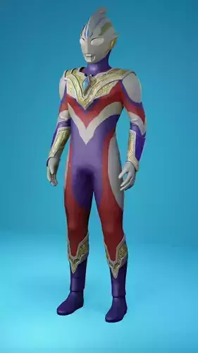 ultraman trigger 3D model