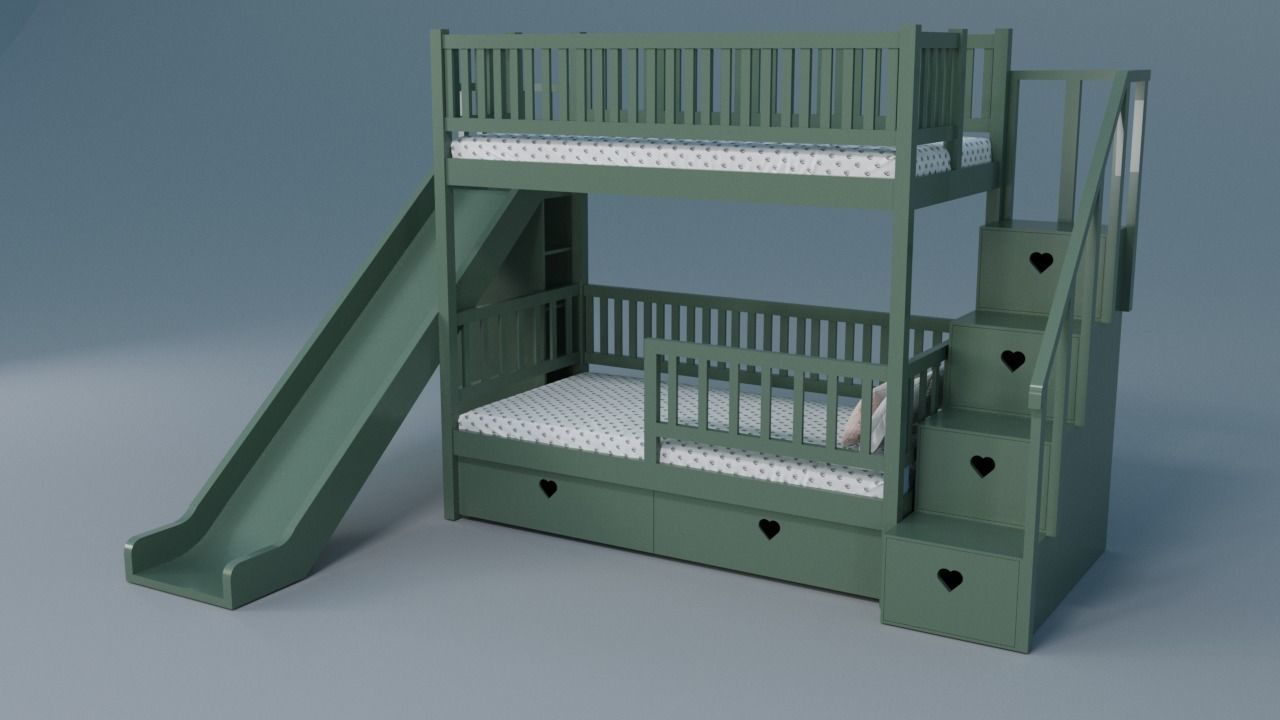 Kids bedroom 2 3D model_5