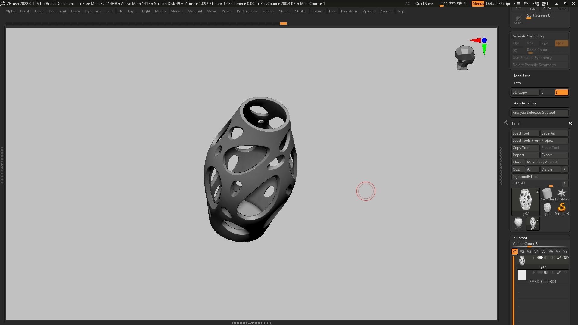 pot g87 3D print model  3D print model_14