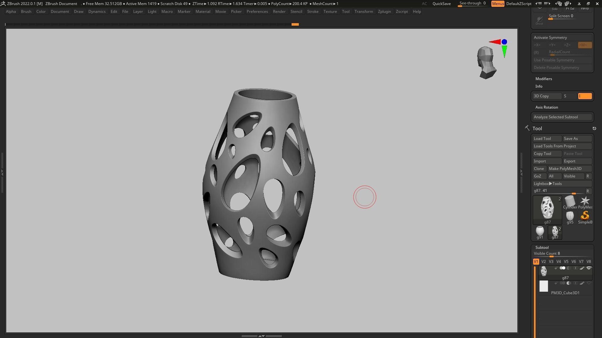 pot g87 3D print model  3D print model_10