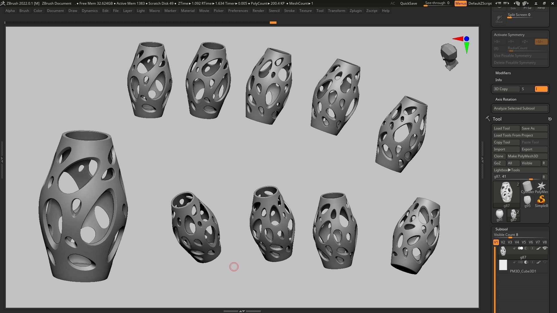 pot g87 3D print model  3D print model_16