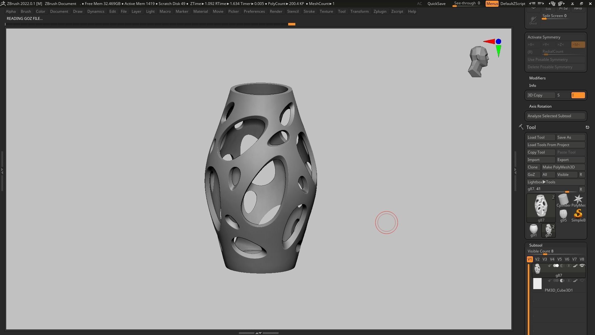 pot g87 3D print model  3D print model_5