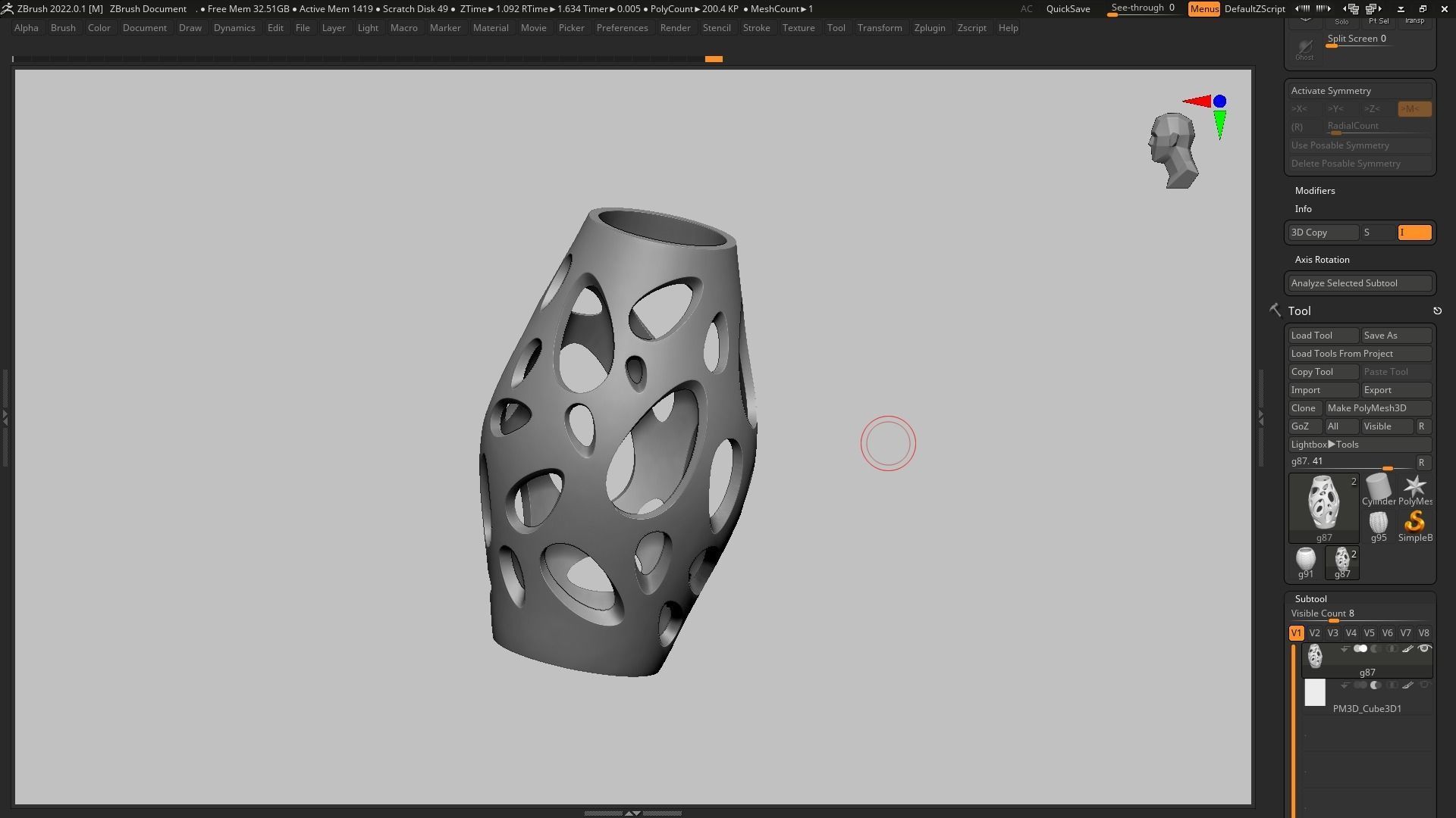pot g87 3D print model  3D print model_11