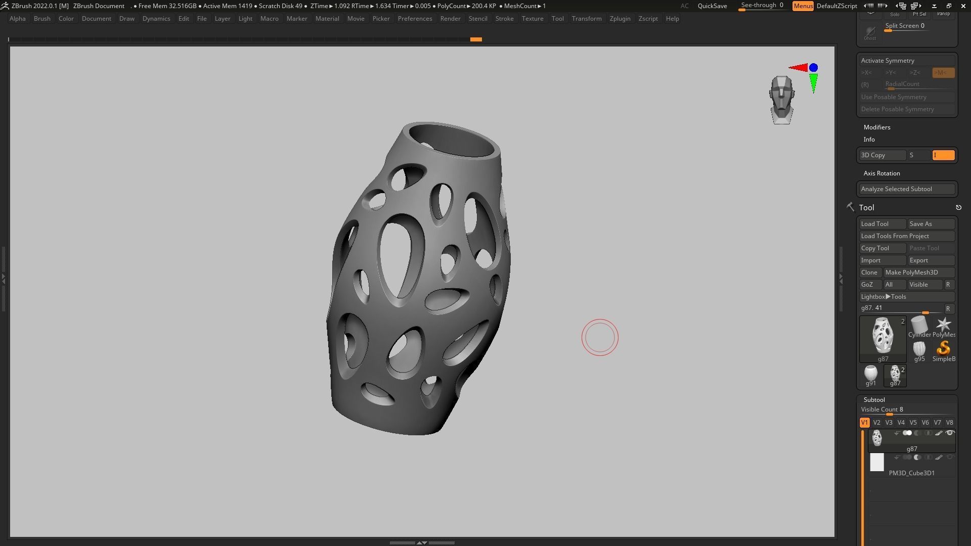 pot g87 3D print model  3D print model_12