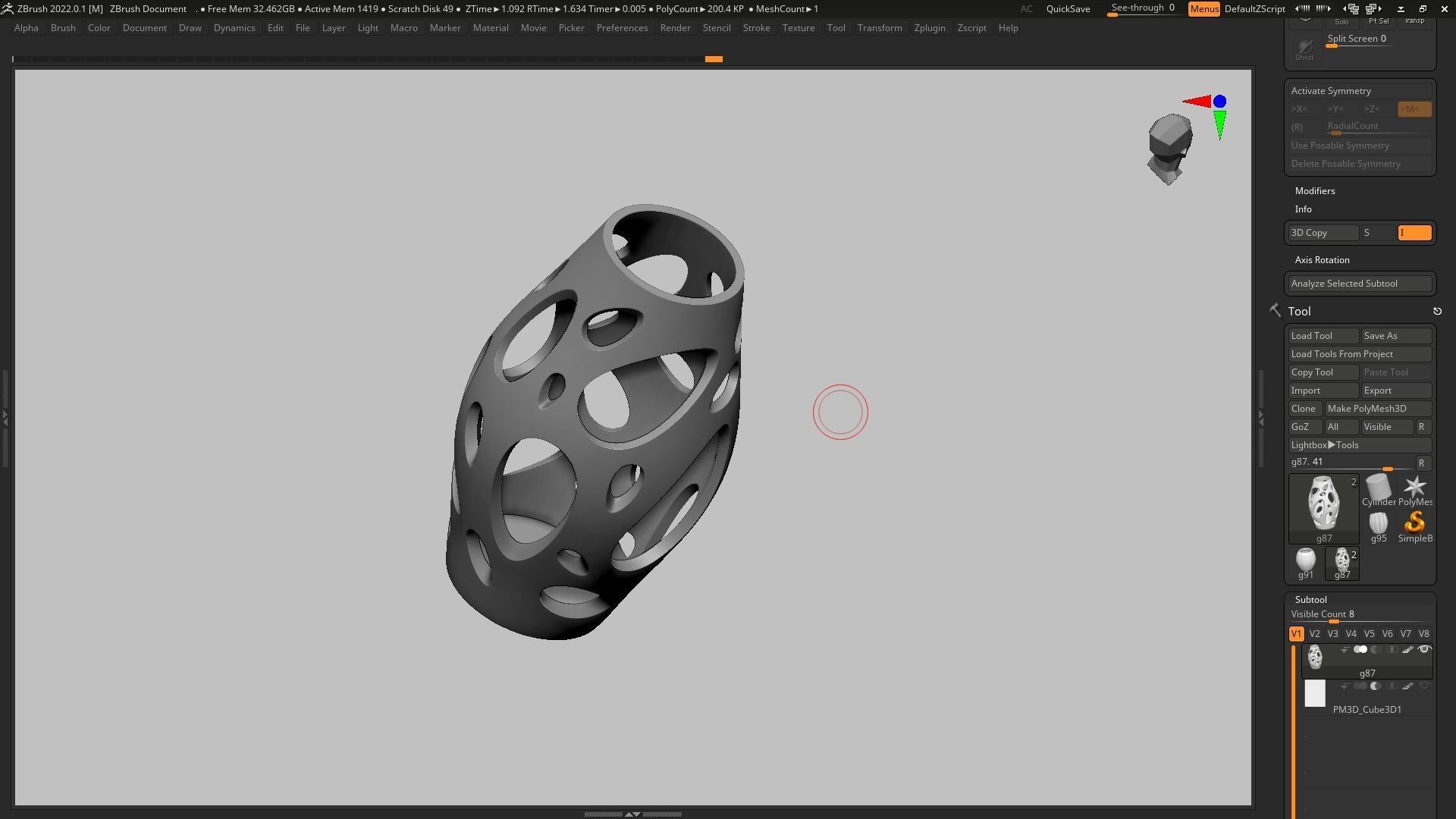pot g87 3D print model  3D print model_8