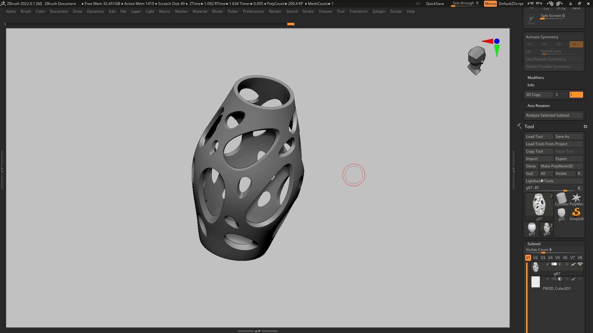 pot g87 3D print model  3D print model_7