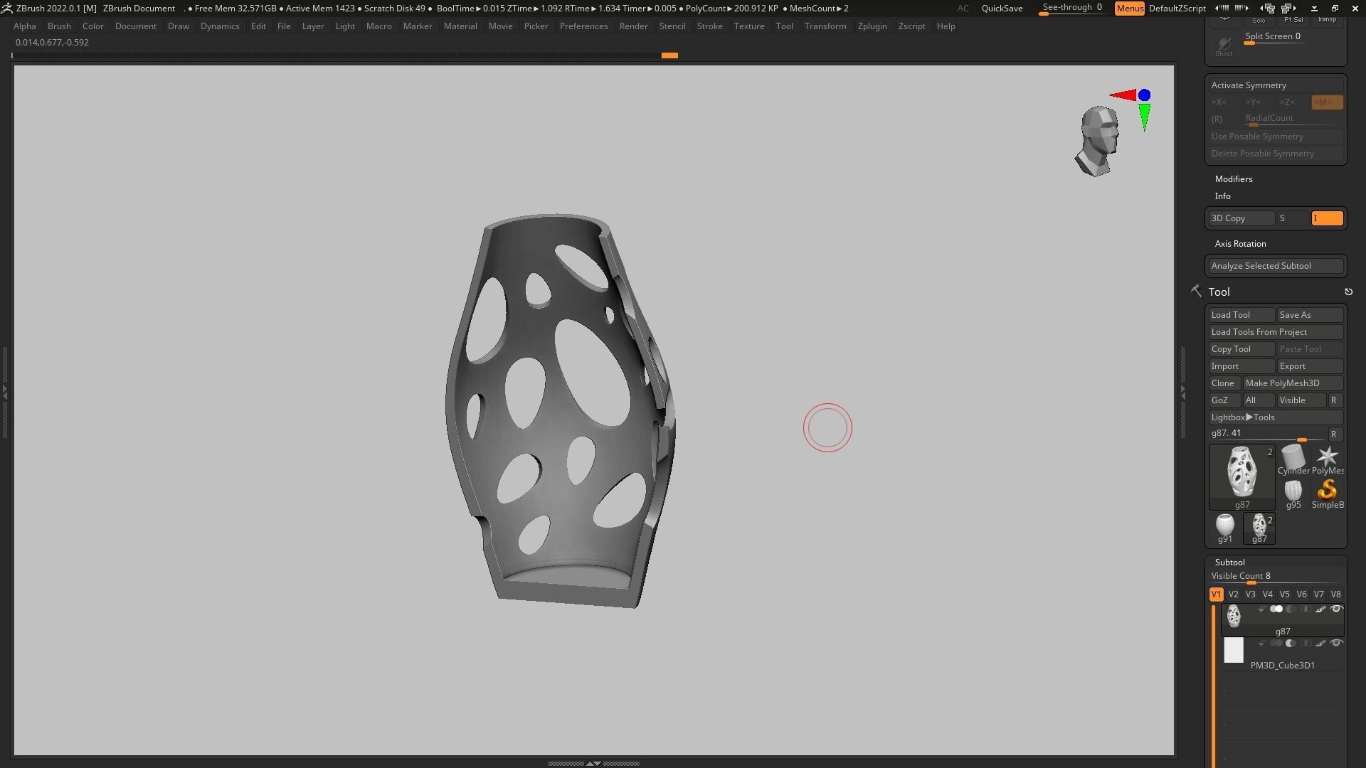 pot g87 3D print model  3D print model_20
