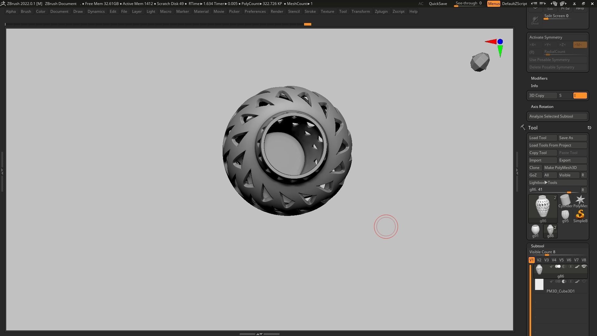 pot g86 3D print model  3D print model_11