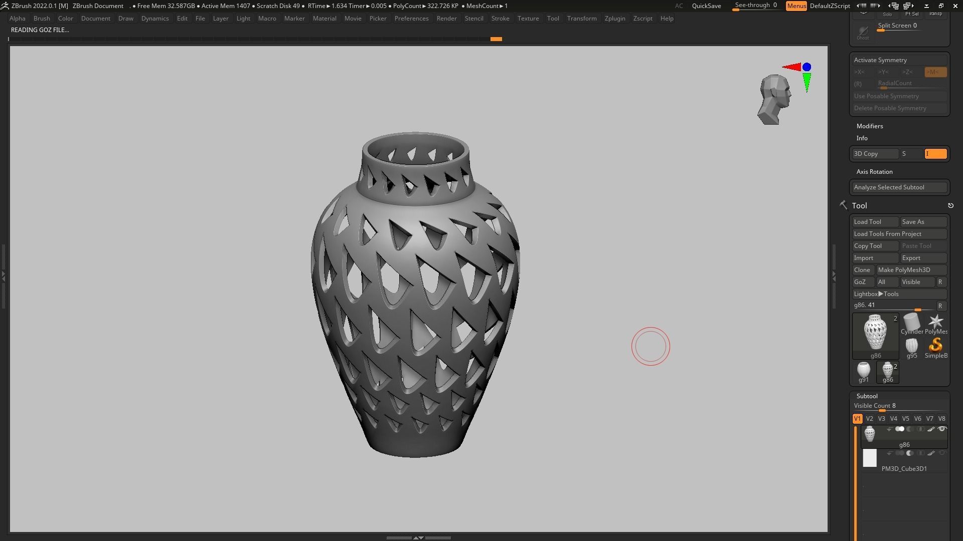 pot g86 3D print model  3D print model_5