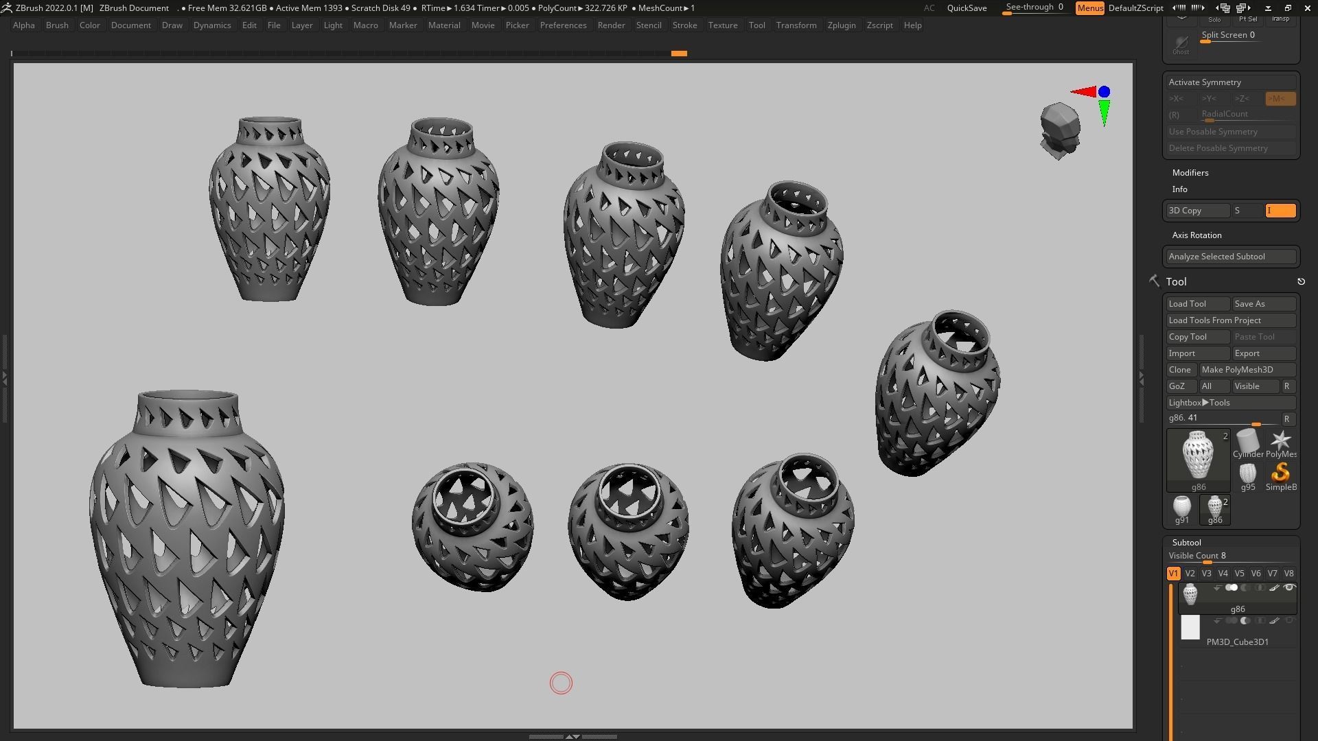pot g86 3D print model  3D print model_15
