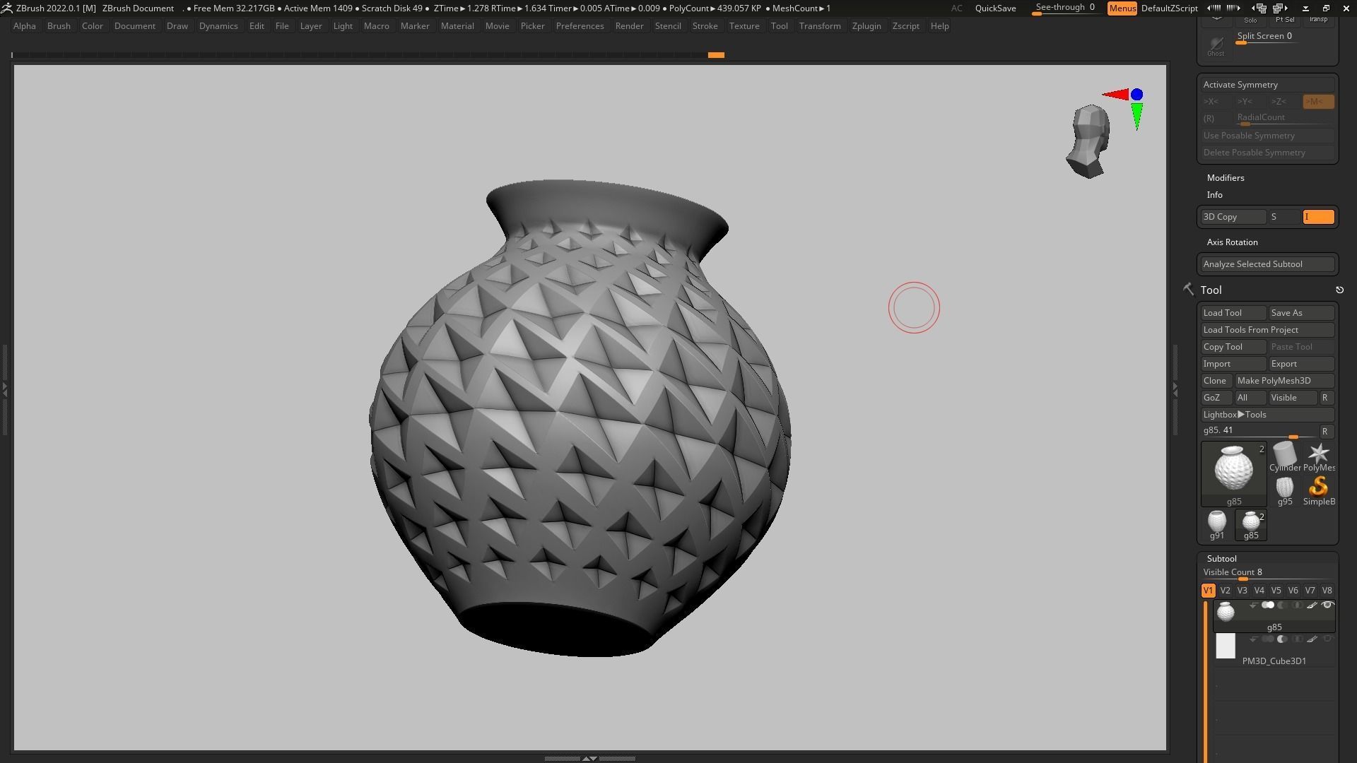 pot g85 3D print model  3D print model_10