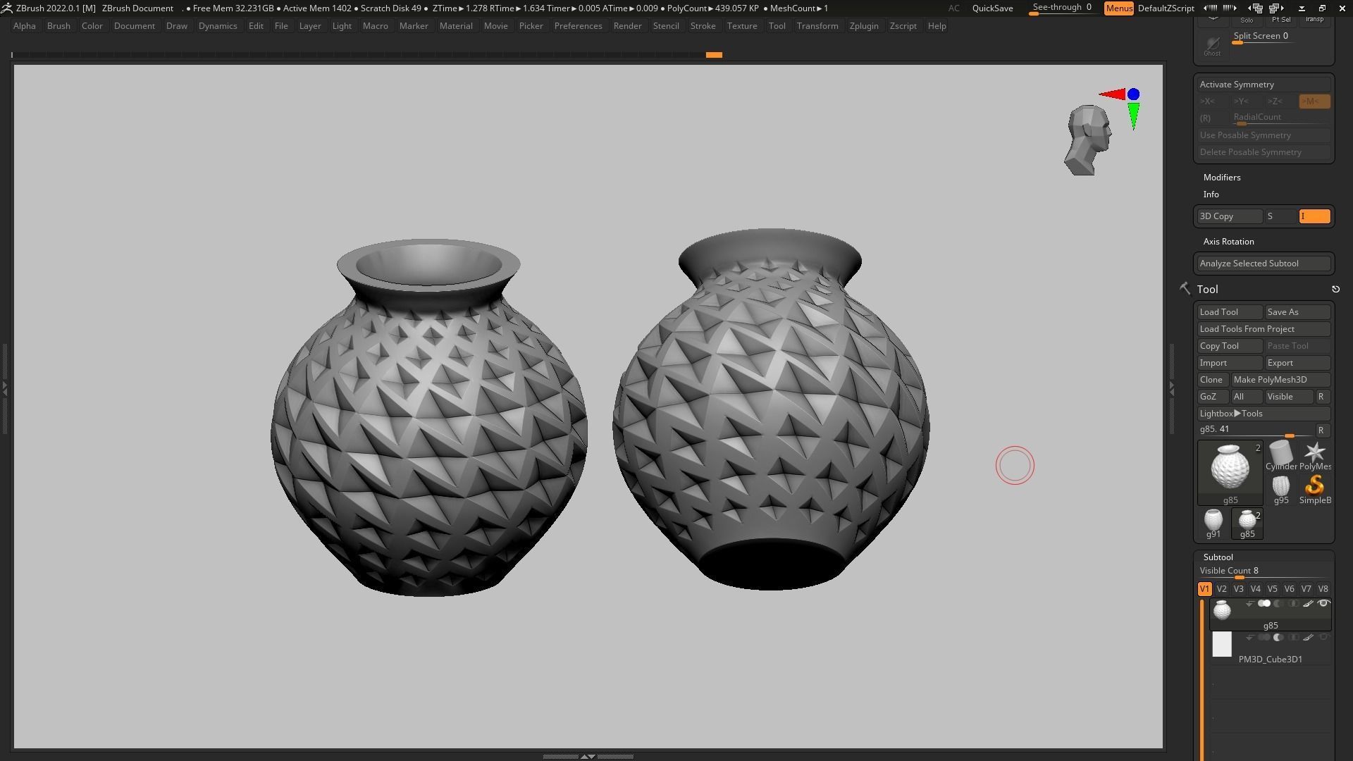pot g85 3D print model  3D print model_12