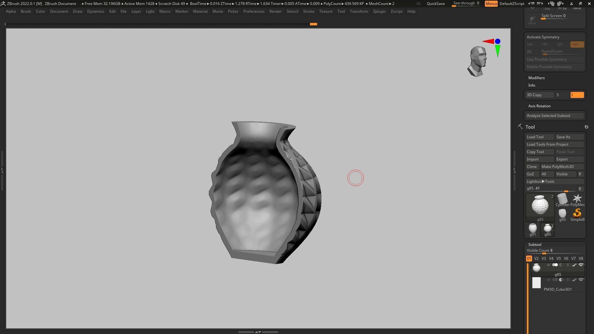 pot g85 3D print model  3D print model_16