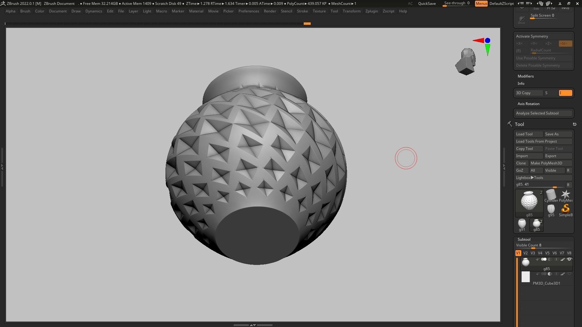 pot g85 3D print model  3D print model_11