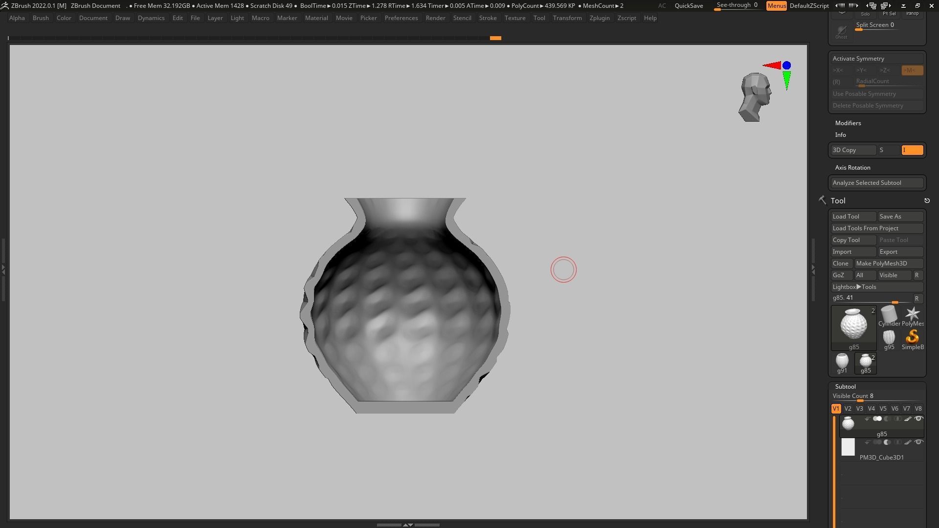 pot g85 3D print model  3D print model_14
