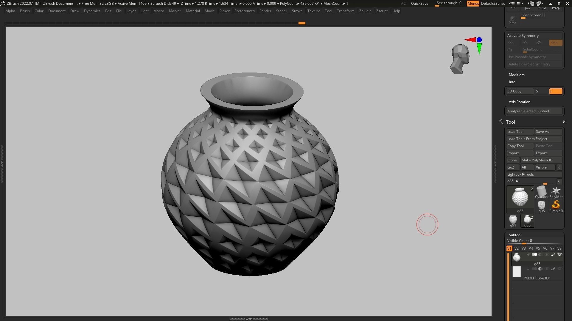 pot g85 3D print model  3D print model_5