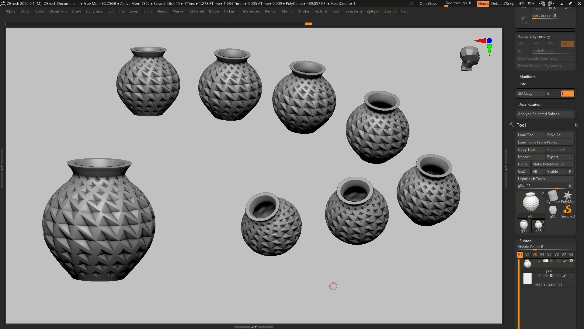 pot g85 3D print model  3D print model_13