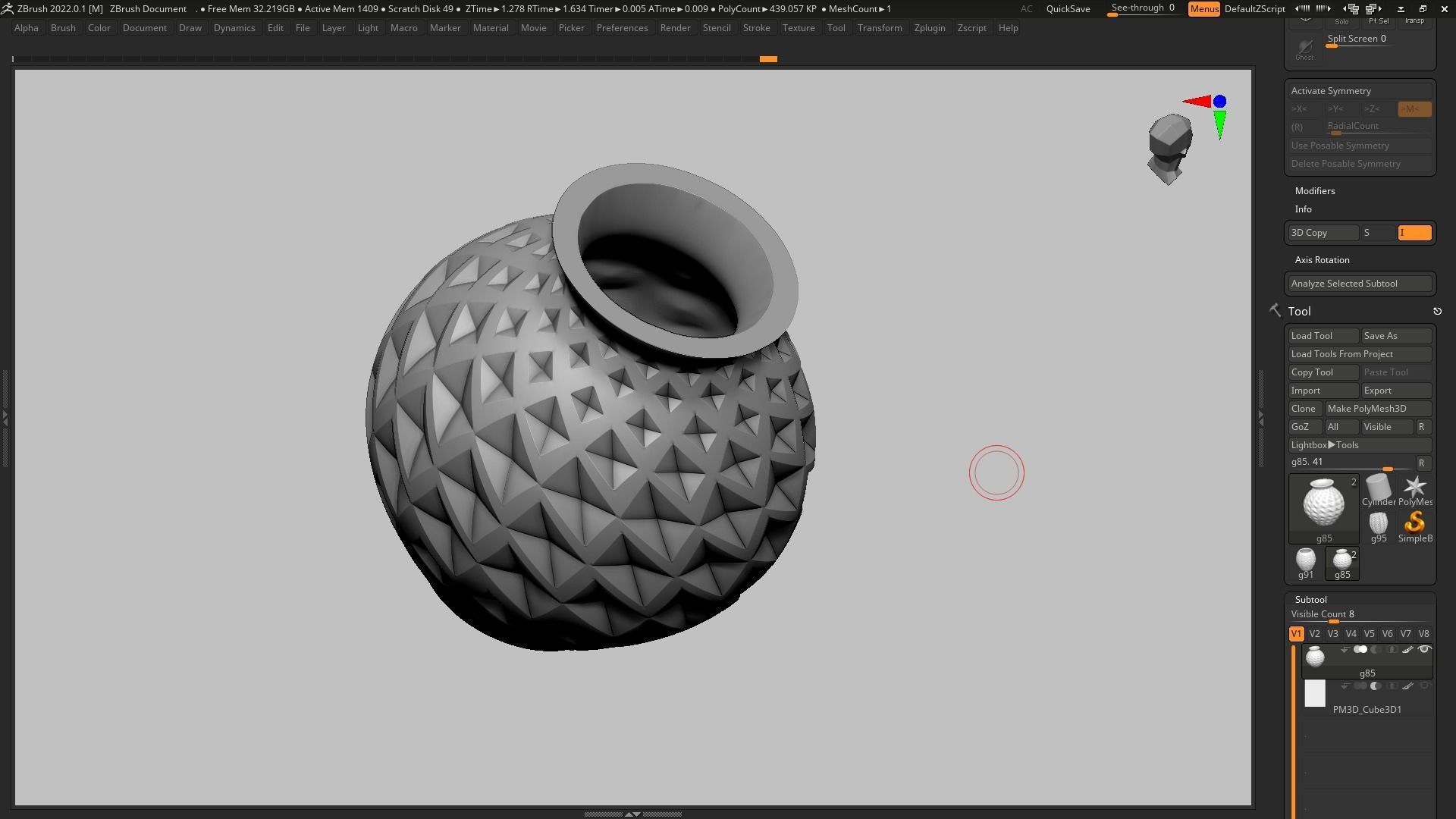 pot g85 3D print model  3D print model_8