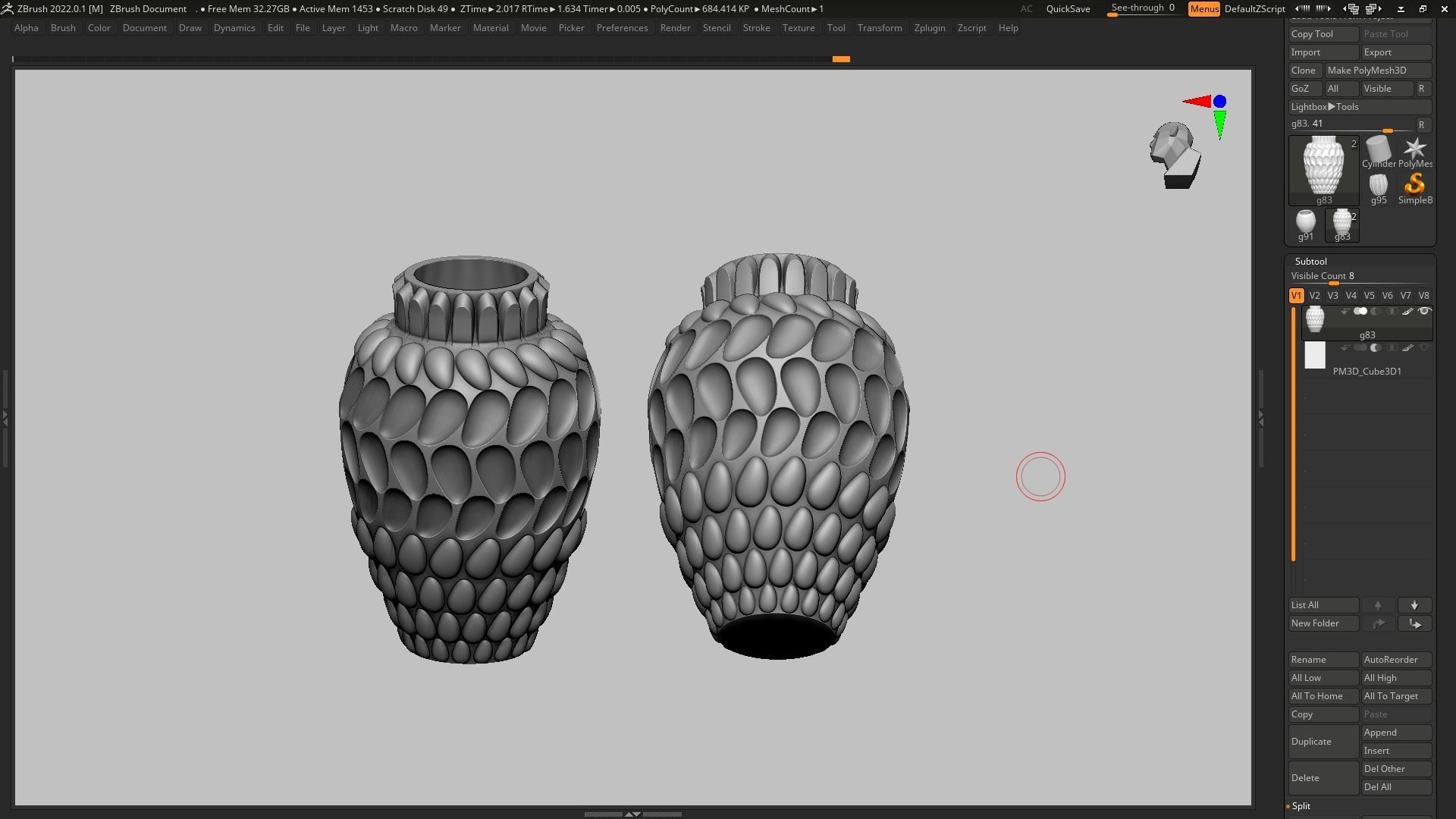pot g83 3D print model  3D print model_13