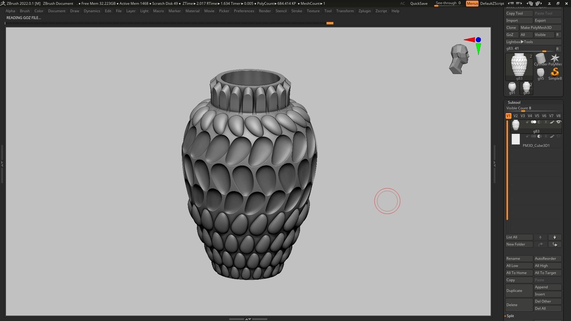 pot g83 3D print model  3D print model_5