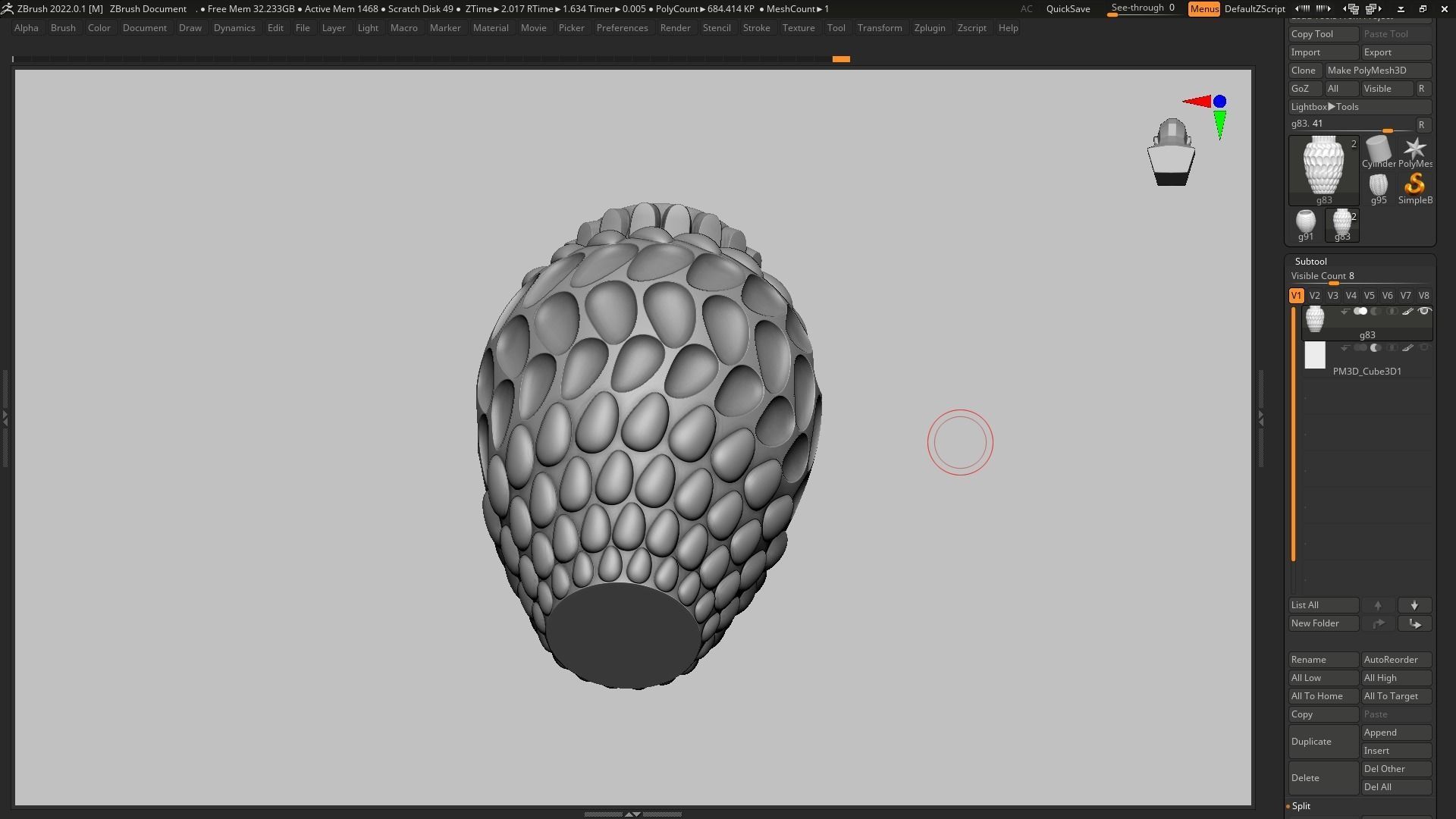 pot g83 3D print model  3D print model_11