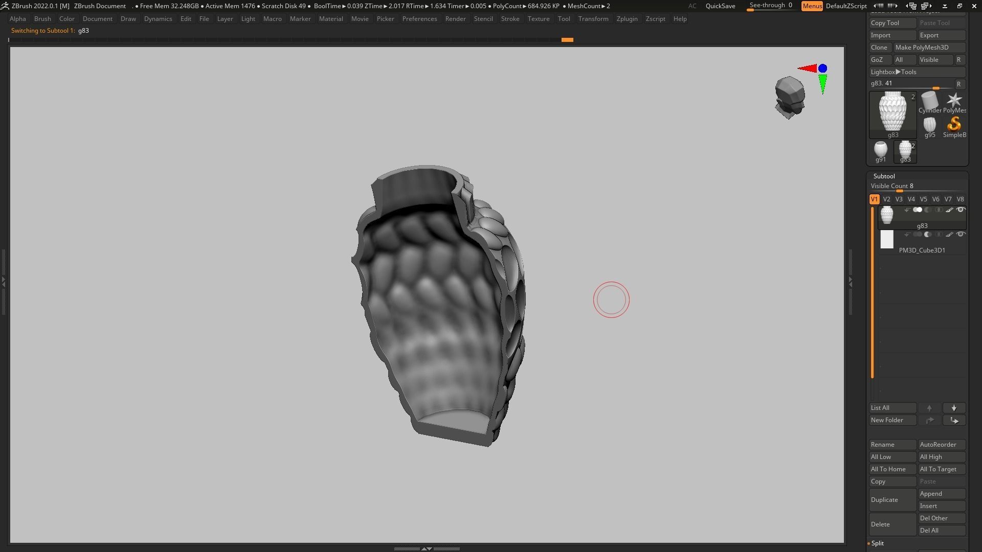 pot g83 3D print model  3D print model_16