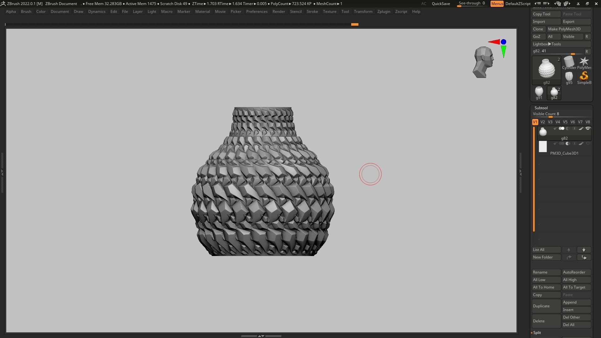 pot g82 3D print model  3D print model_11