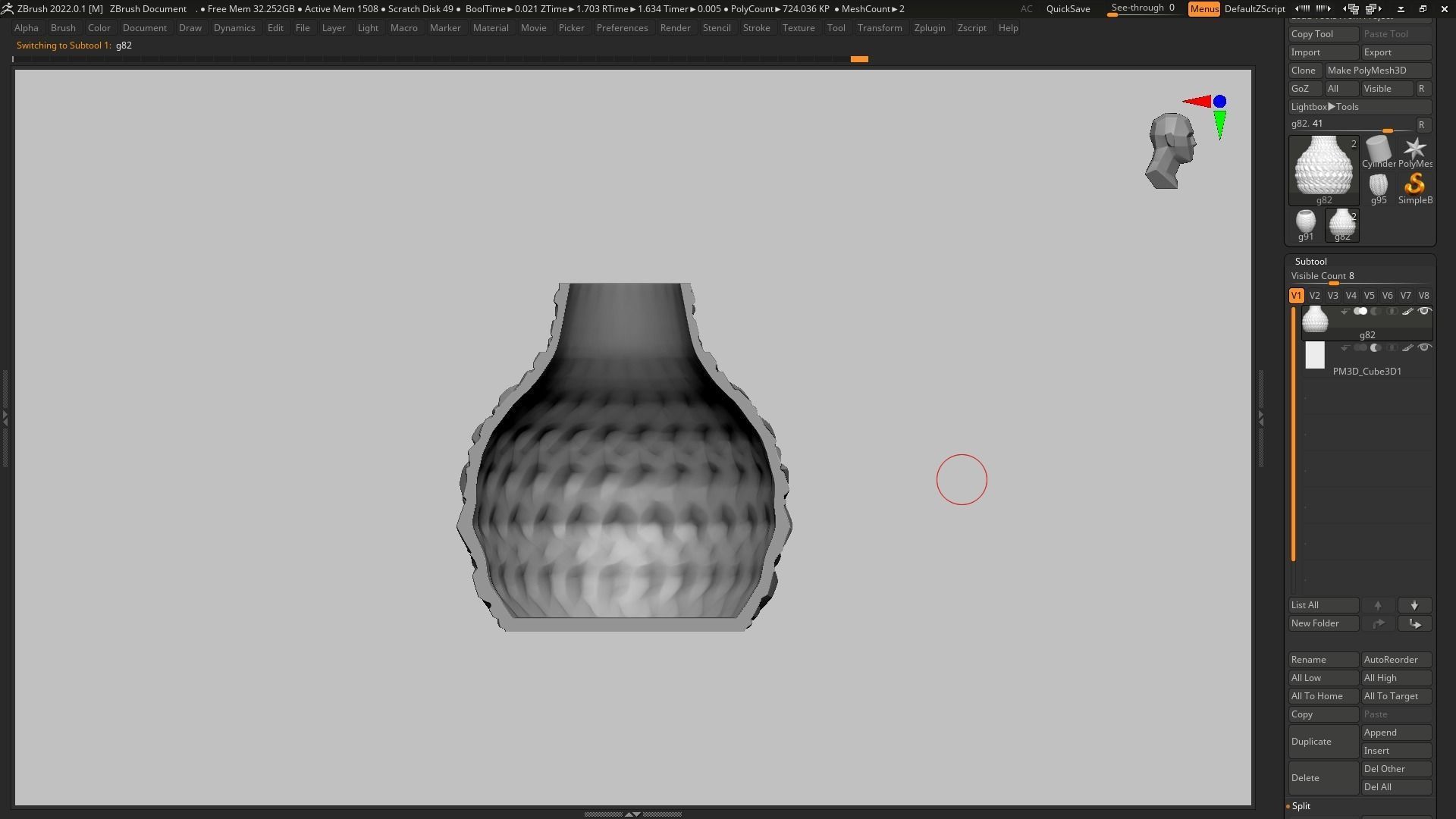 pot g82 3D print model  3D print model_15