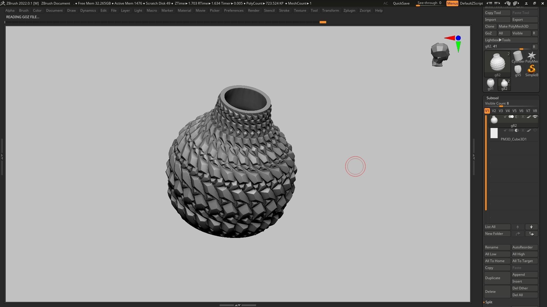 pot g82 3D print model  3D print model_6