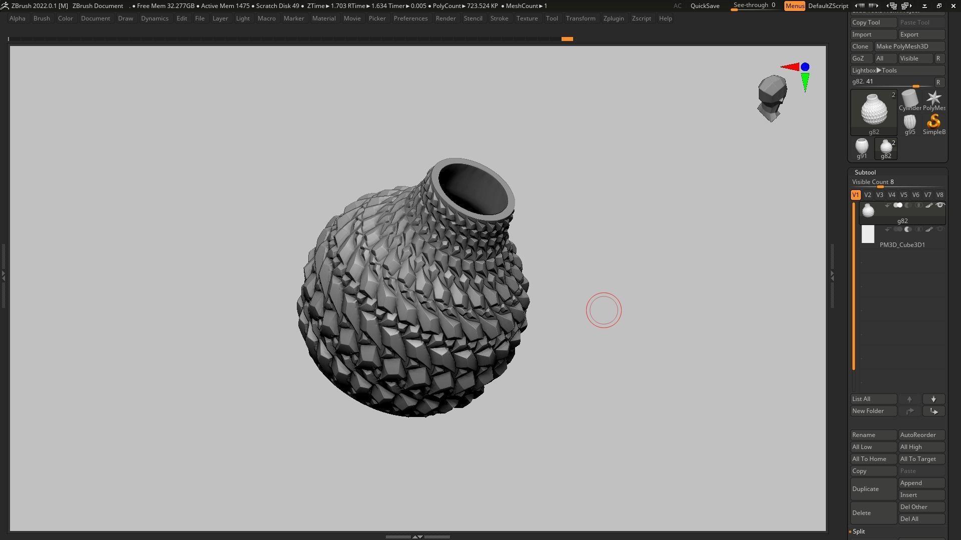pot g82 3D print model  3D print model_7