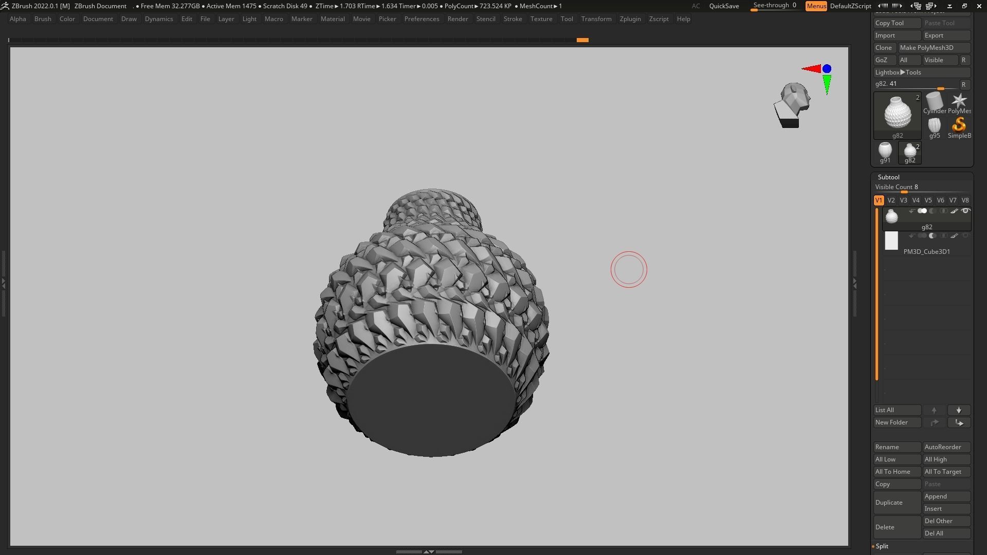 pot g82 3D print model  3D print model_12