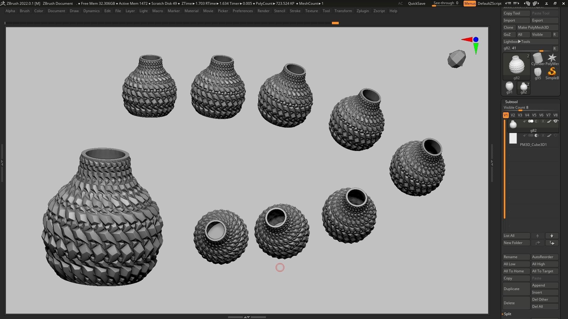 pot g82 3D print model  3D print model_13