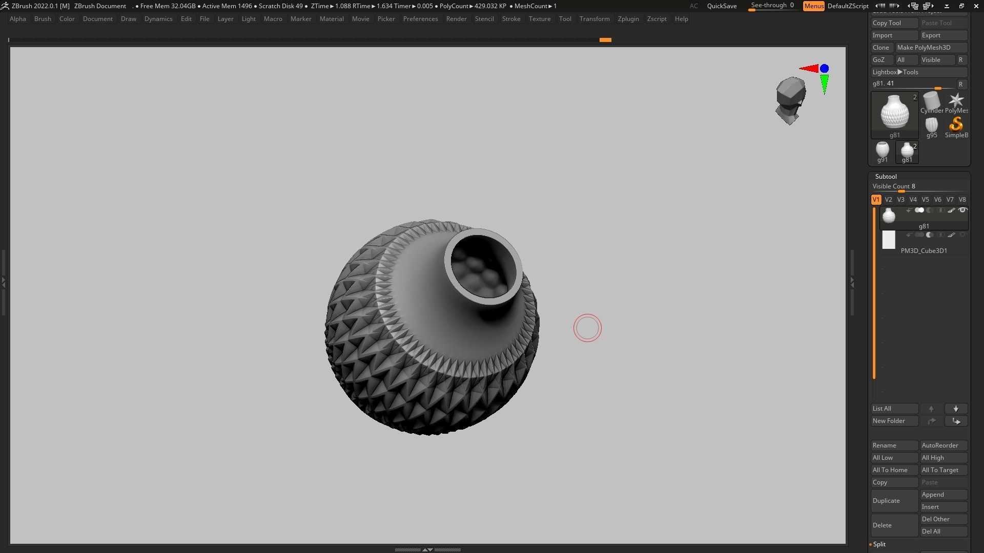 pot g81 3D print model  3D print model_9