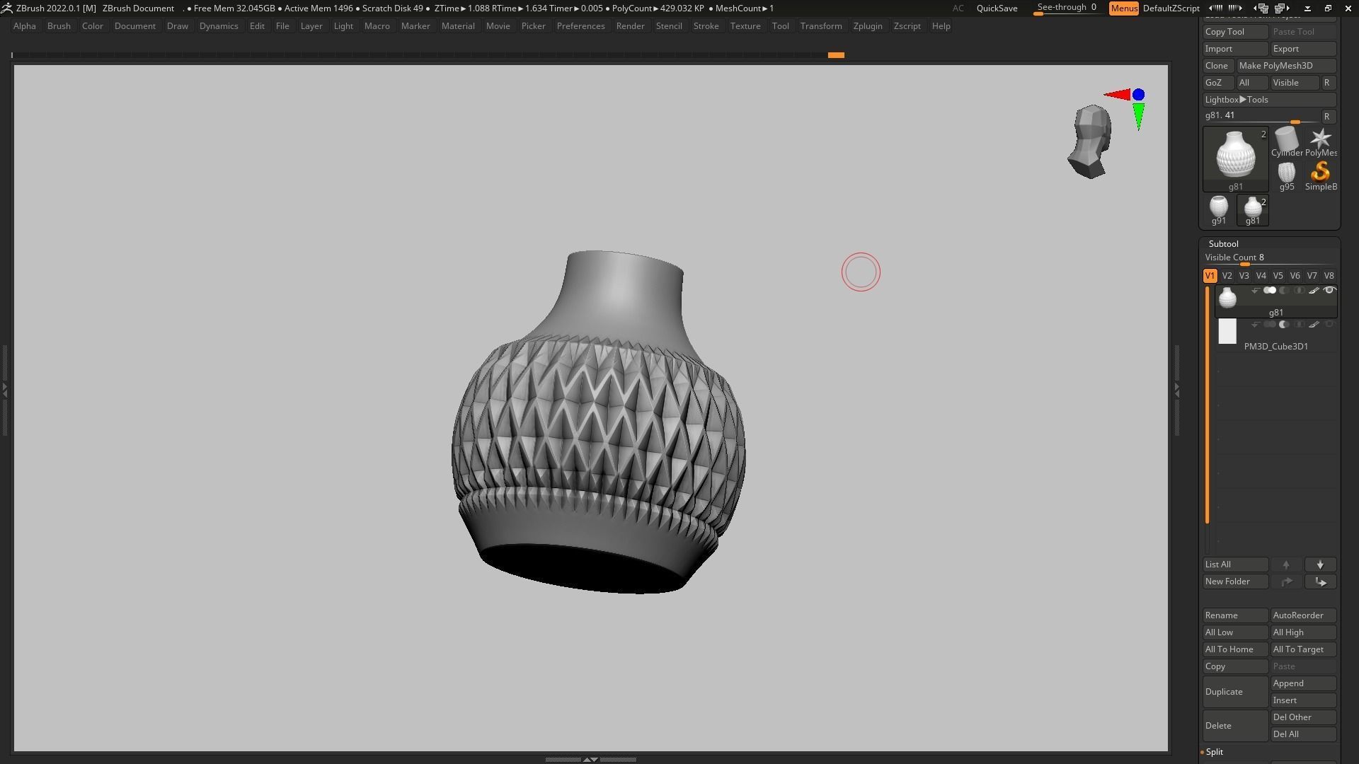 pot g81 3D print model  3D print model_11