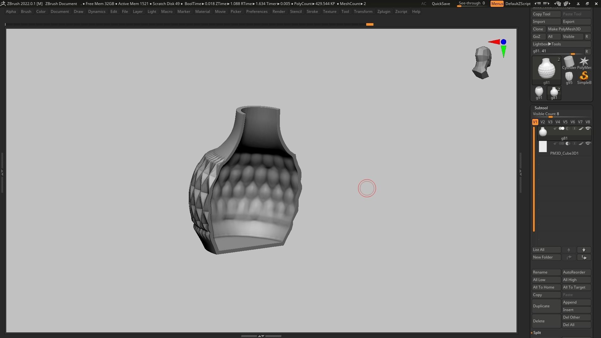 pot g81 3D print model  3D print model_16